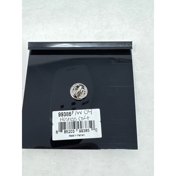 Cookie Lee Pin Double Heart Silver Crystal 3/4" Genuine Crystal Brand New - Picture 3 of 4